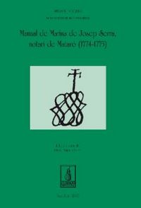 Manual de Marina de Josep Serra, Notari de Mataró (1774-1775), de Meilán Campo | portada del libro