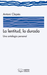 La lentitud, la durada, de Clapés | portada del libro