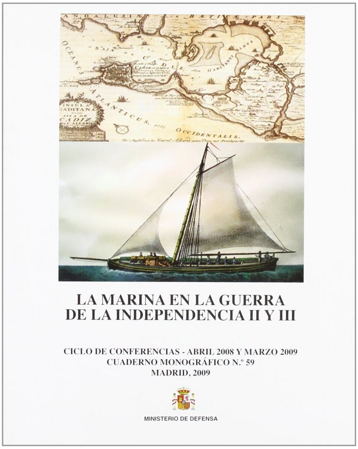 La Marina en la Guerra de la Independencia II y III, de Jornadas de Historia Marítima (36th 2008 Madrid | portada del libro
