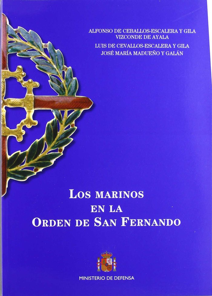Los marinos en la Orden de San Fernando, de Ceballos-Escalera Gila | portada del libro