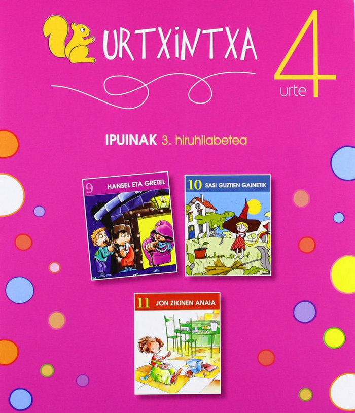 Urtxintxa 4 urte - 3. hiruhilabeteko ipuinak (9-11), de Batzuen artean | portada del libro