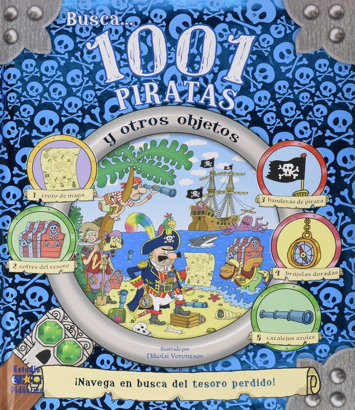 BUSCA 1001 PIRATAS Y OTROS OBJETOS, de IGLOO BOOKS LTD | portada del libro