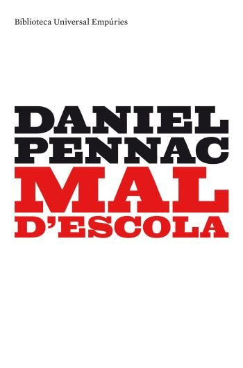 Mal d'escola, de Pennac | portada del libro