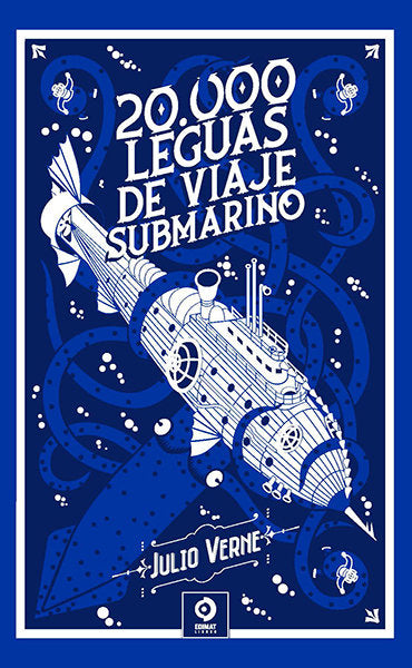 VEINTE MIL LEGUAS DE VIAJE SUBMARINO, de VERNE | portada del libro