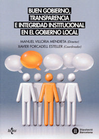 Buen gobierno, transparencia e integridad institucional en el gobierno local, de Varios autores | portada del libro