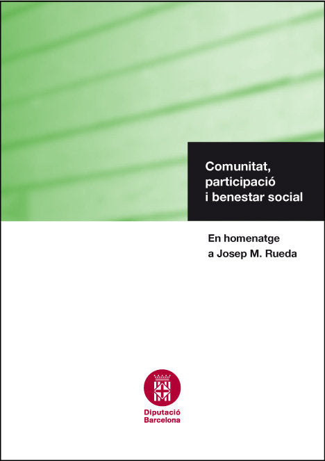 Comunitat, participació i benestar social | portada del libro