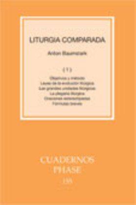 Liturgia comparada (I), de Baumstark, Anton | portada del libro