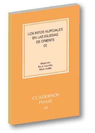 Los ritos nupciales de las Iglesias de Oriente (II), de Varios autores | portada del libro