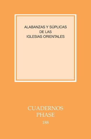 Alabanzas y súplicas de las iglesias orientales, de . | portada del libro