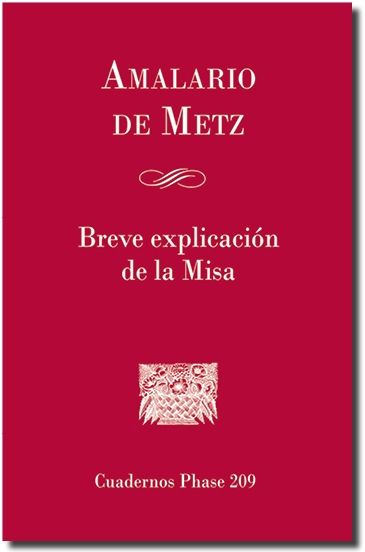 Breve explicación de la Misa, de De Metz, Amalario | portada del libro