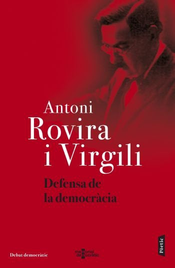 Defensa de la democràcia, de Rovira Virgili | portada del libro