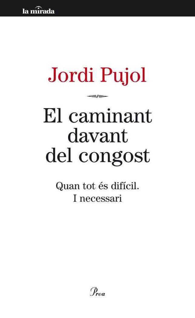 El caminant davant del congost, de Pujol Soley, Jordi | portada del libro