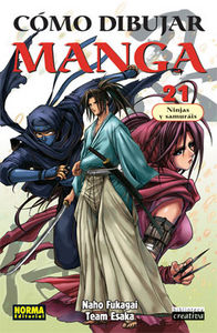 CÓMO DIBUJAR MANGA 21. NINJAS Y SAMURÁIS, de Fukagai | portada del libro