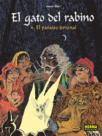 EL GATO DEL RABINO 4. EL PARAÍSO TERRENAL, de Sfar | portada del libro