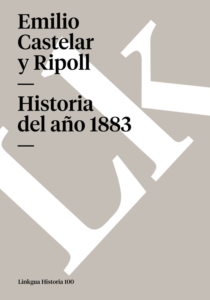 Historia del año 1883, de Castelar, Emilio | portada del libro