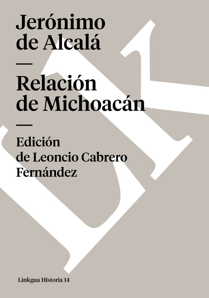Relación de Michoacán, de de Alcalá, Jerónimo | portada del libro