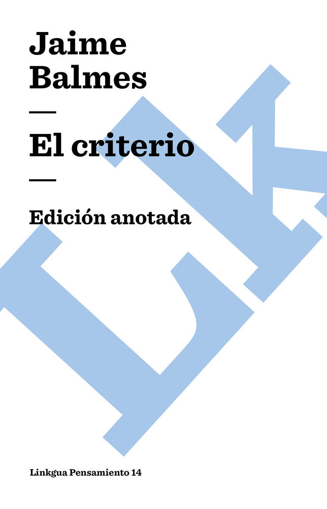 EL CRITERIO, de Balmes, Jaime | portada del libro