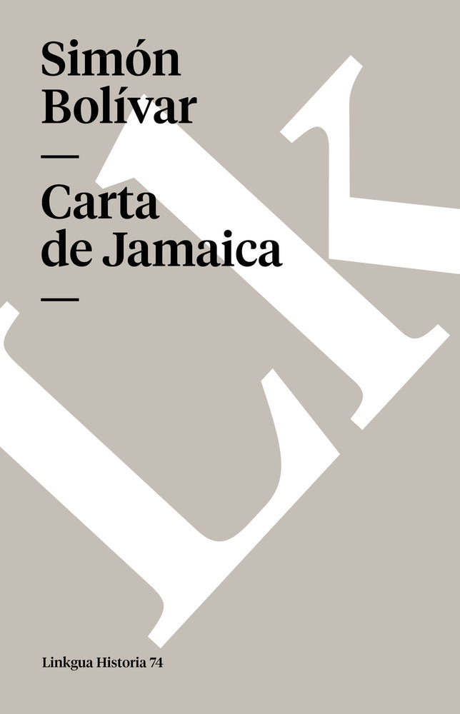Carta de Jamaica, de Bolívar, Simón | portada del libro