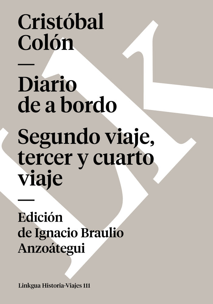 Diario de a bordo. Segundo viaje, de Colón, Cristóbal | portada del libro