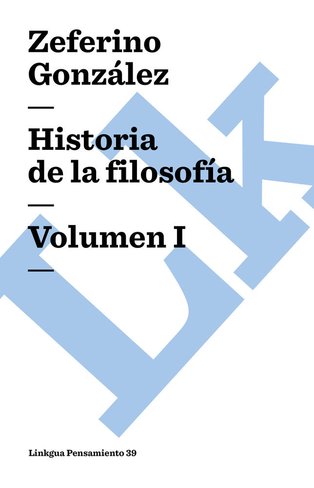 Historia de la filosof¡a, de González, Zeferino | portada del libro