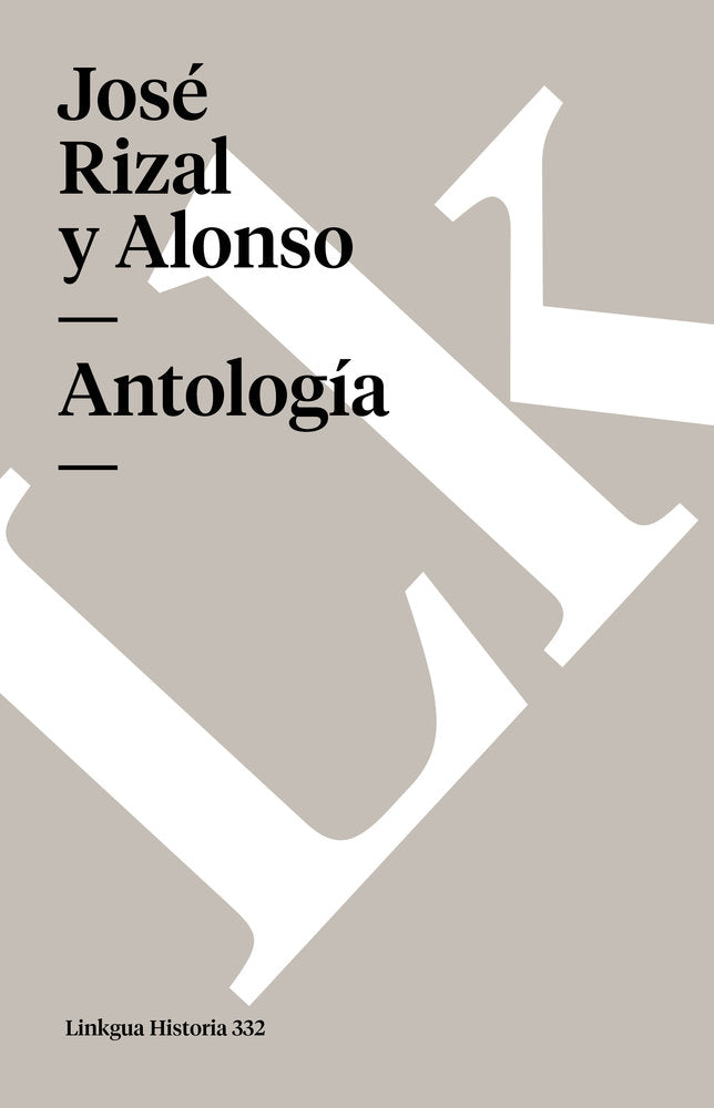 Antolog¡a, de Rizal, José | portada del libro