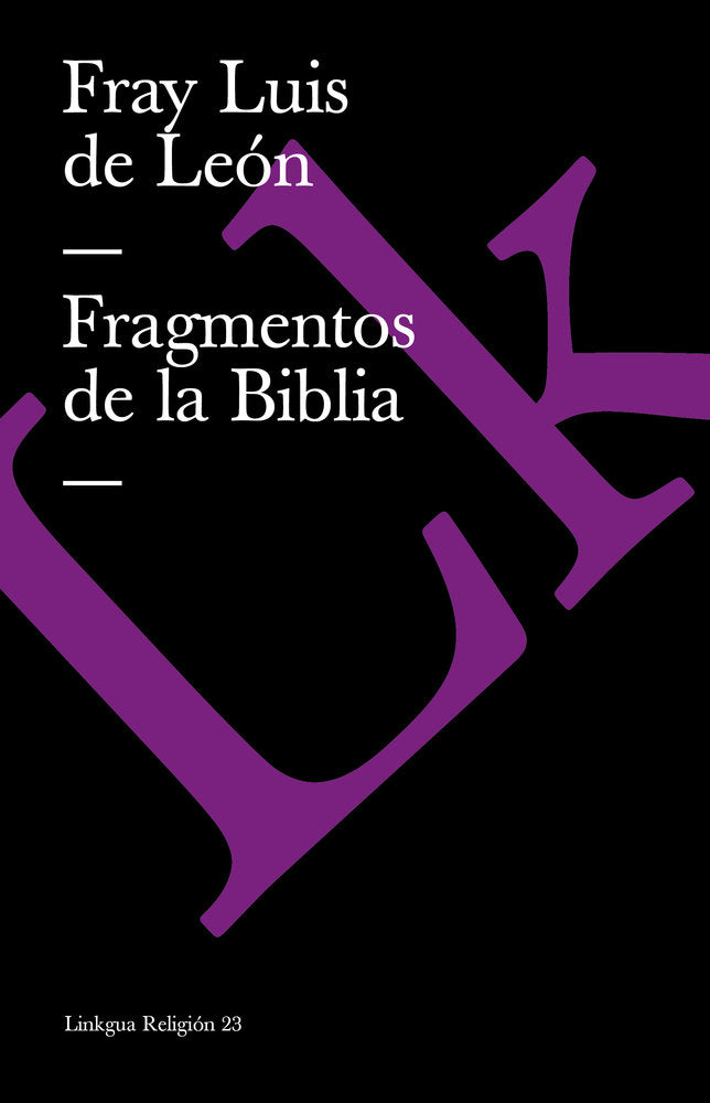 Fragmentos de la Biblia, de de León, Fray Luis | portada del libro