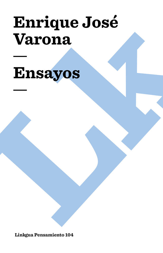 Ensayos, antolog¡a, de Varona, Enrique José | portada del libro