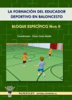La formación del educador deportivo en baloncesto, de César Torres Martín | portada del libro