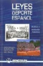 Las leyes del deporte español, de Varios autores | portada del libro