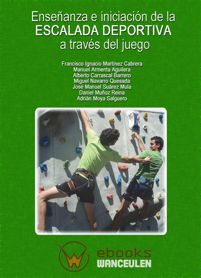 Enseñanza e iniciación de la escalada deportiva a través del juego, de Varios autores | portada del libro