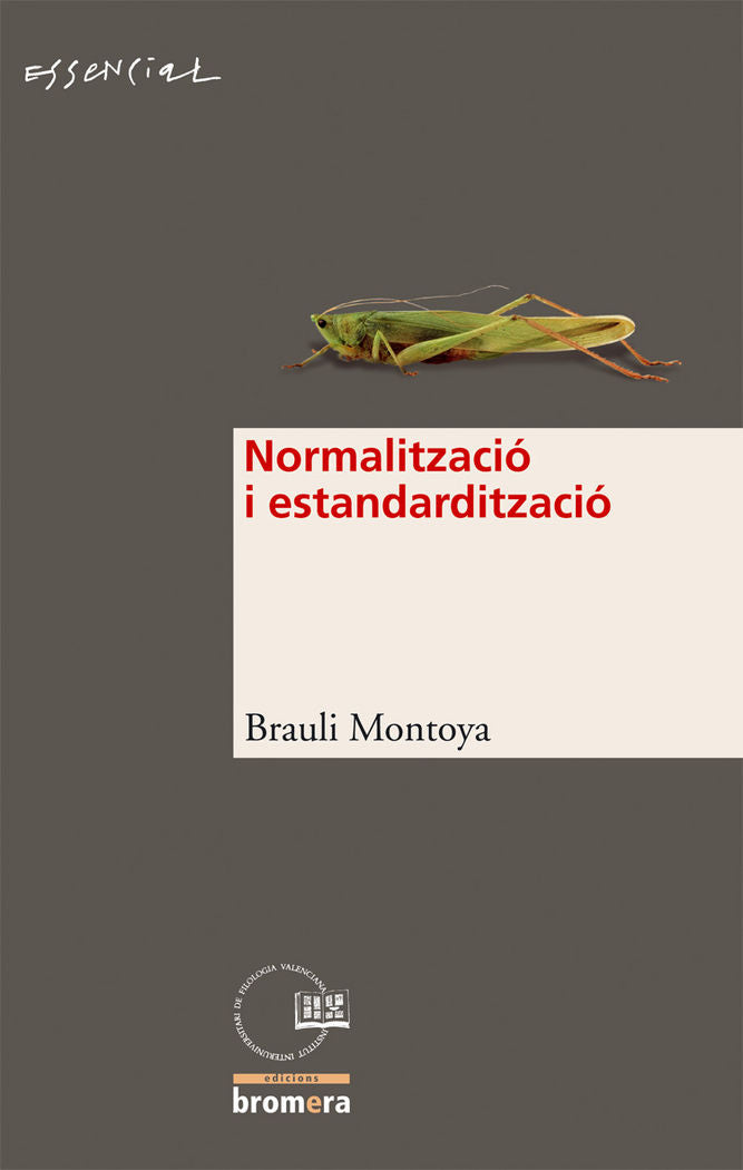 La normalització i l'estandardització, de Montoya | portada del libro