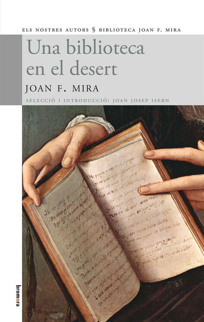 Una biblioteca en el desert, de Joan F. Mira | portada del libro