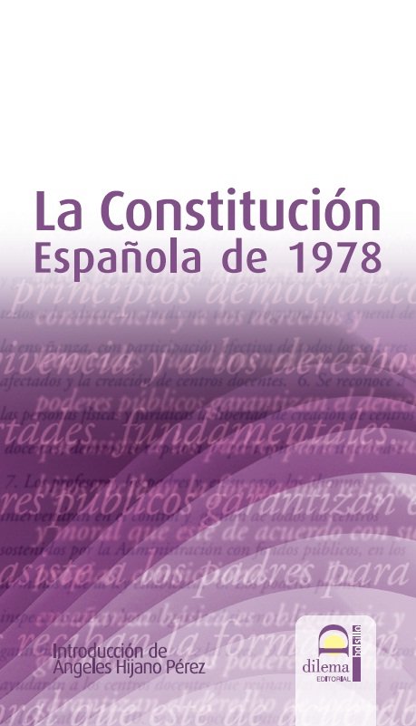 La constitución española de 1978, de Hijano Pérez, Ángeles | portada del libro