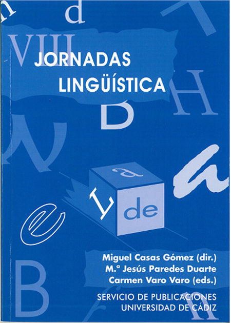 JORNADAS DE LINGÜISTICA, VIII, de AA.VV. | portada del libro