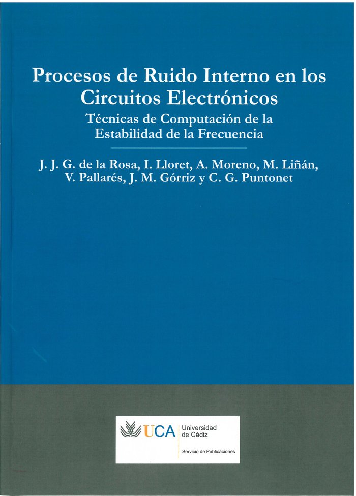 PROCESOS DE RUIDO INTERNO EN LOS CIRCUITOS ELECTRONICOS, de GONZALEZ DE LA ROSA | portada del libro