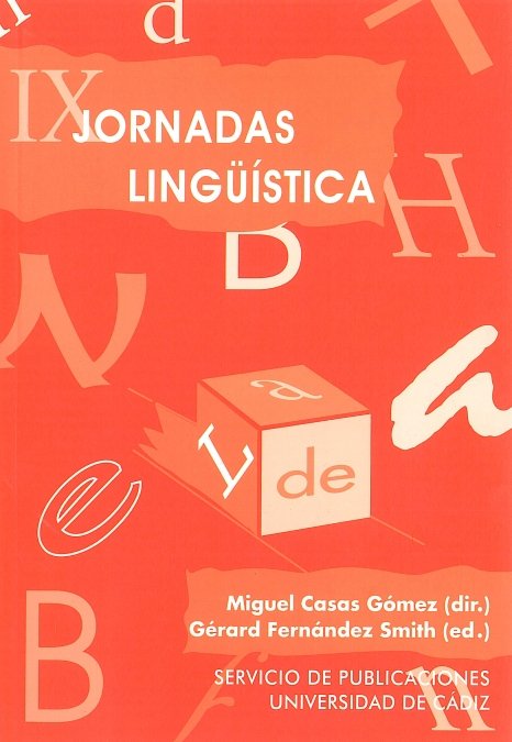 Jornadas de lingü¡stica, IX, de CASAS GOMEZ | portada del libro