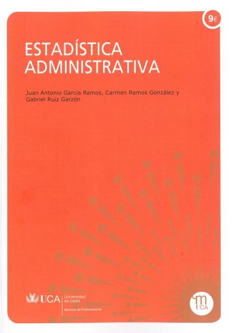 Estadística administrativa, de García Ramos | portada del libro