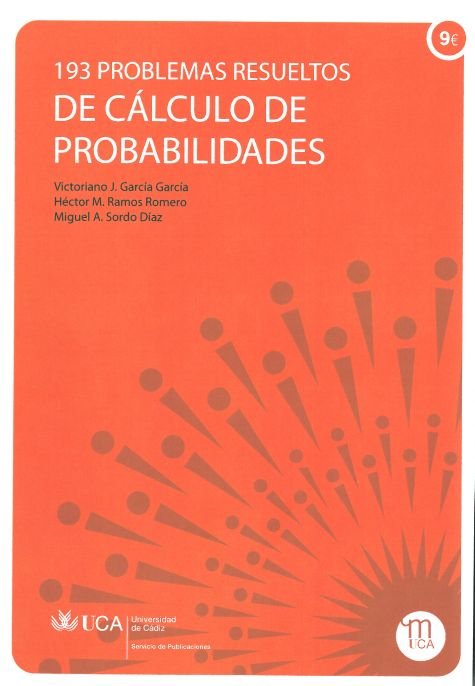 193 problemas resueltos de cálculo de probabilidades, de García García | portada del libro
