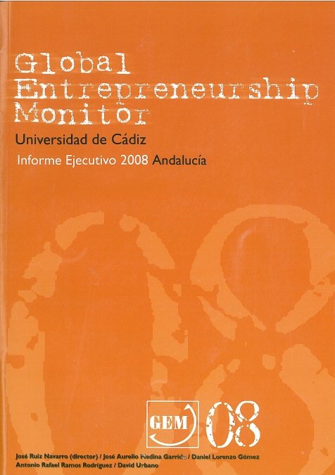 GLOBAL ENTREPRENEURSHIP MONITOR, de MEDINA GARRIDO | portada del libro