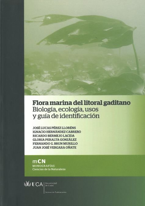 Flora marina del litoral gaditano., de Pérez Lloréns | portada del libro