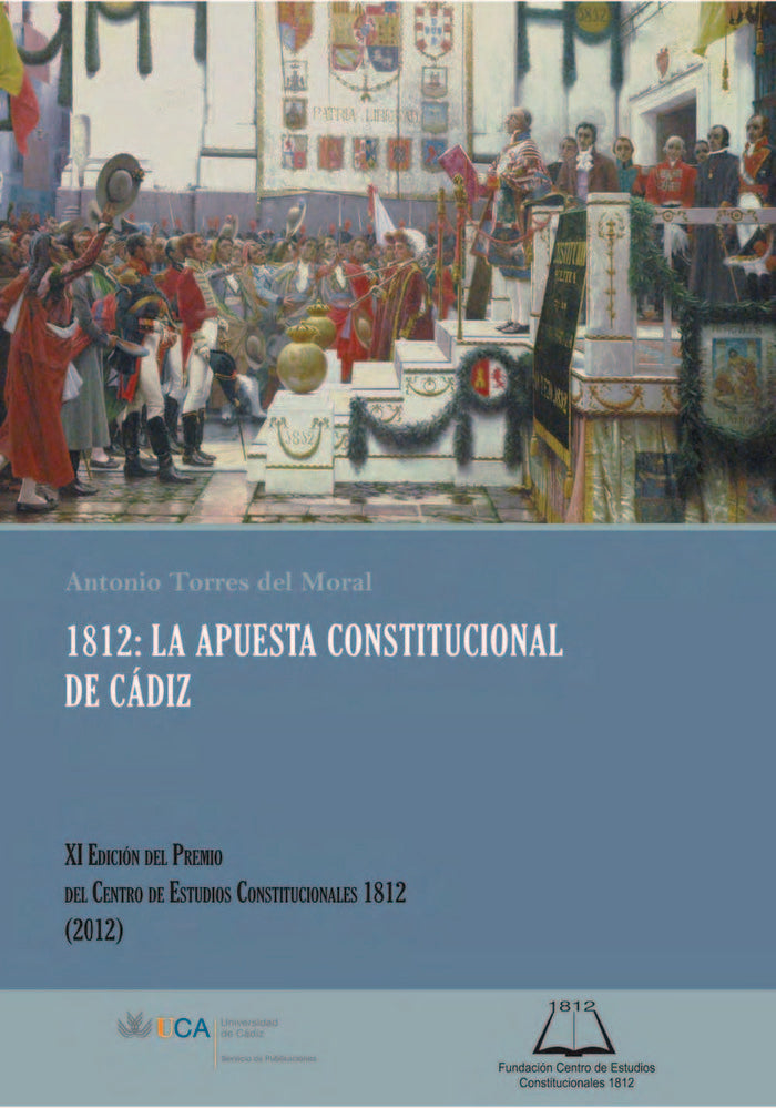 1812: La apuesta constitucional de Cádiz, de Torres del Moral | portada del libro