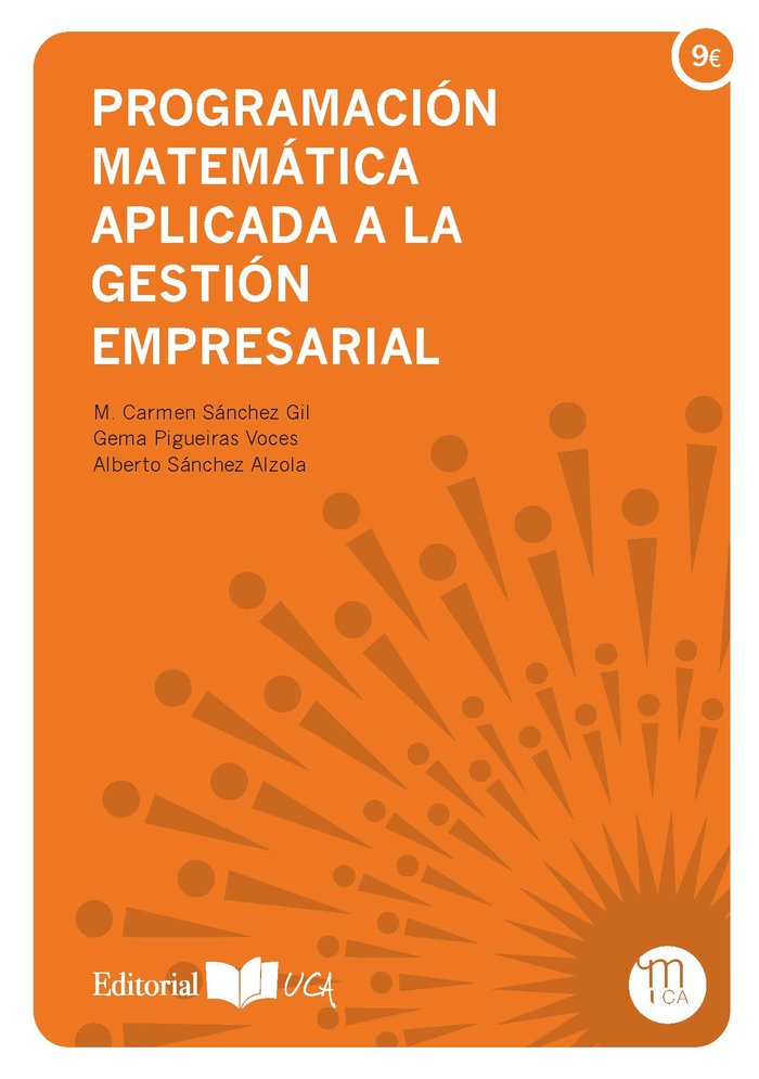 Programación matemática aplicada a la gestión empresarial, de sánchez Gil, Maria del Carmen | portada del libro