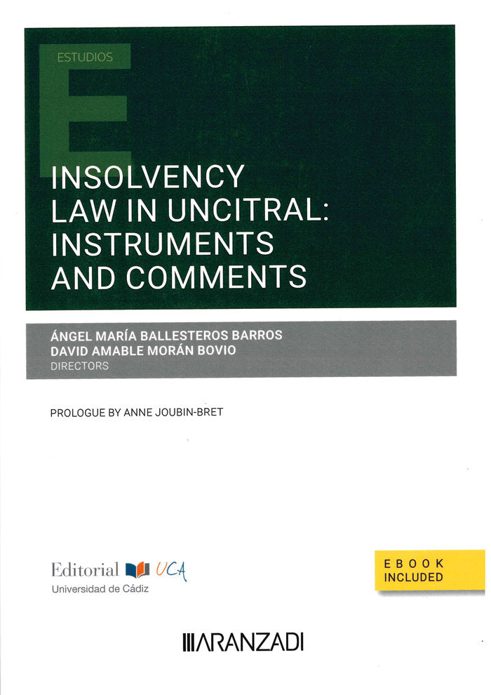 Insolvency Law in Uncitral, de MORAN BOVIO | portada del libro