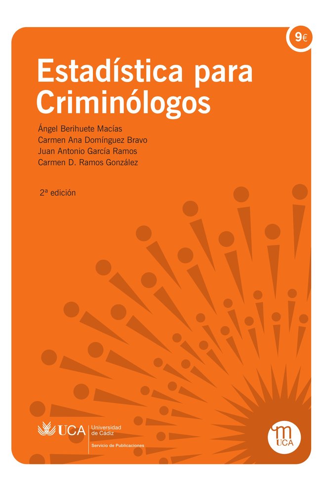 ESTADISTICA PARA CRIMINOLOGOS (2ª EDICION), de BERIHUETE MACIAS, ANGEL | portada del libro