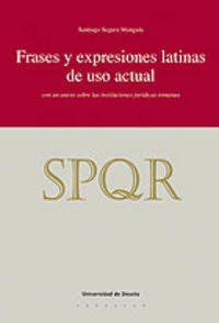 Frases y expresiones latinas de uso actual, de Segura Munguía | portada del libro