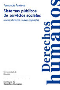 Sistemas públicos de servicios sociales, de FANTOVA AZCOAGA, FERNANDO | portada del libro