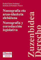 Nomografía y corredacción legislativa/Nomografia eta arau-idazketa elebiduna, de Varios autores | portada del libro