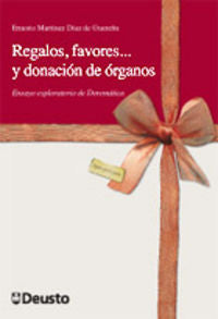 Regalos, favores y donación de órganos, de Martínez Díaz | portada del libro