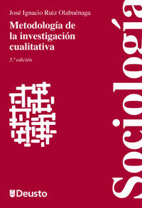 Metodología de la investigación cualitativa, de Ruiz Olabuénaga | portada del libro