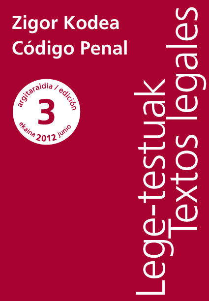 Zigor Kodea / Código penal | portada del libro